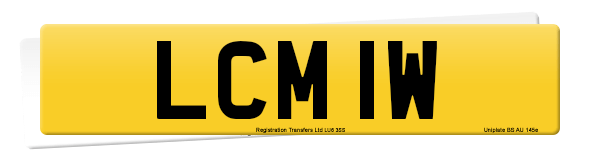 Registration number LCM 1W